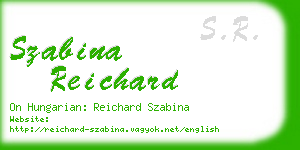 szabina reichard business card